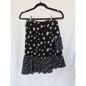 H&M Floral Asymetrical Floral Skirt